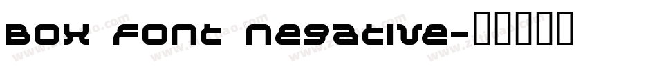Box Font Negative字体转换